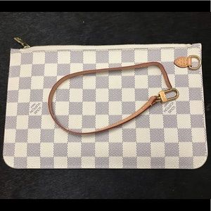 Louis Vuitton Neverfull Damien Azur Canvas Clutch
